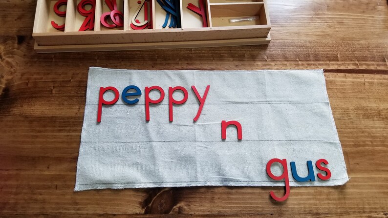 Montessori Sentence Building Mat Etsy