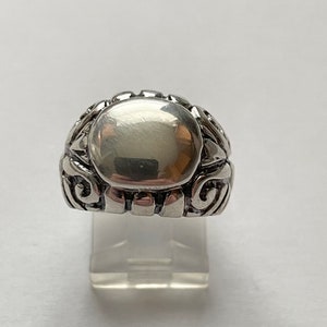 Vintage Sterling Silber Ring mit Monogramm Gr. 7
