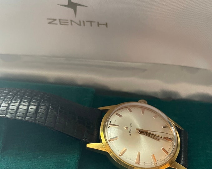 Vintage 1950’s-1960’s Zenith Watch With Case RARE