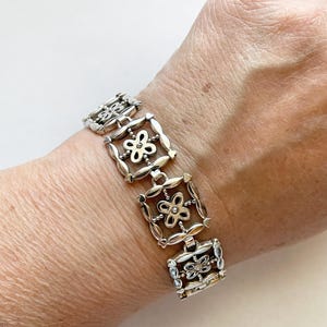 ブライトン スターリングシルバー フローラルリンクブレスレット 未使用 画像 9