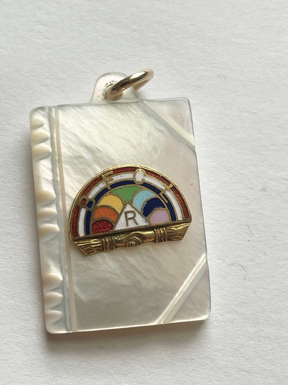 Vintage Rainbow Girls BFCL 10k Enamel Mother Of Pe