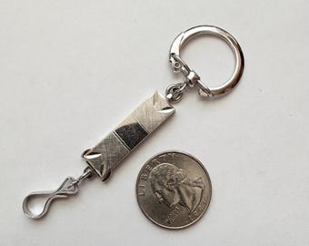 ヴィンテージ スターリングシルバー ツインロック キーチェーン - Etsy