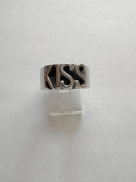 ヴィンテージ ヴェルサーニ スターリングシルバー KISS リング サイズ