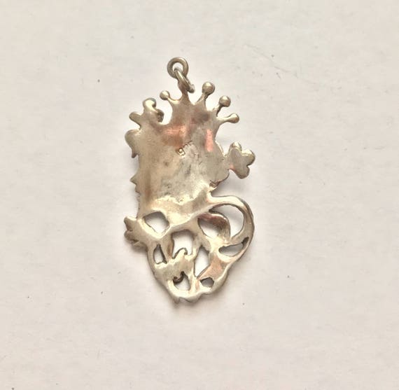 Vintage Sterling Silver Queen Goddess Pendant - image 2