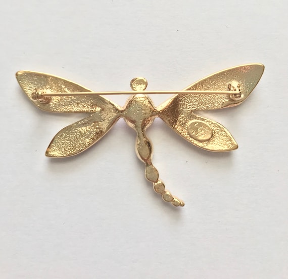 Vintage Kenneth J Lane Dragonfly Pin - image 2