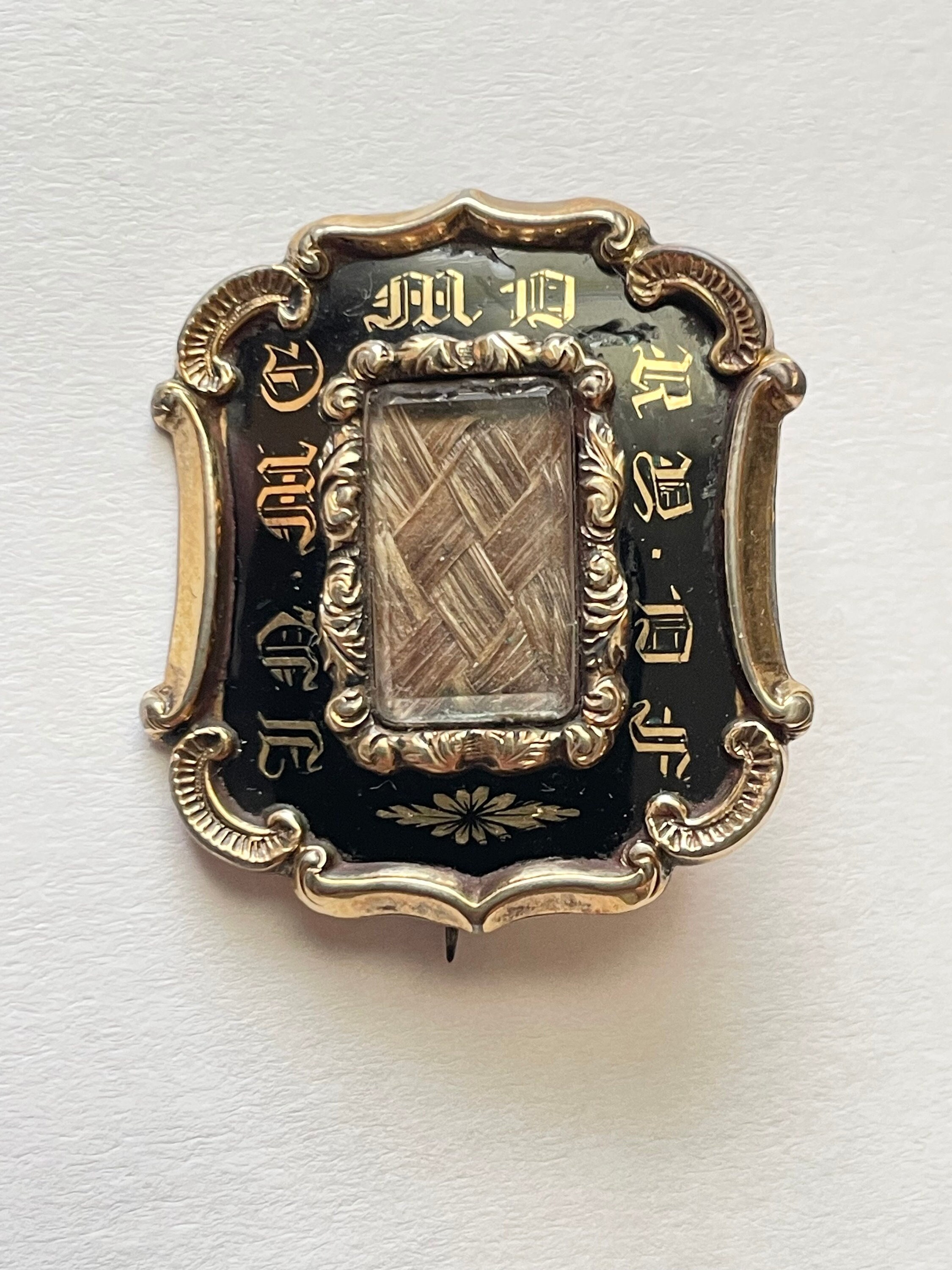 Épingle De Deuil Début 1900 - Bijou De Souvenir Victorien/édouardien - Occasion