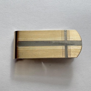 Vintage ANSON-geldclip van sterlingzilver en 18k goud