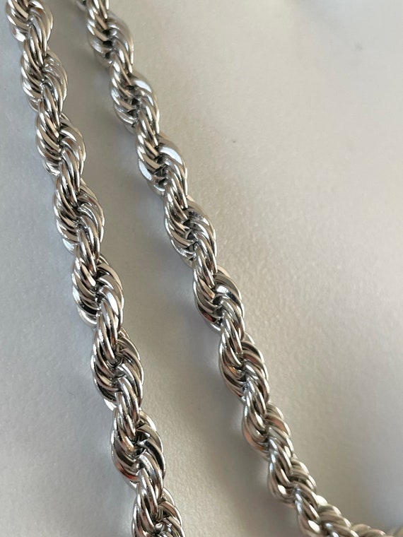 Michael Anthony Signed Stainless Steel Rope Chain… - image 3