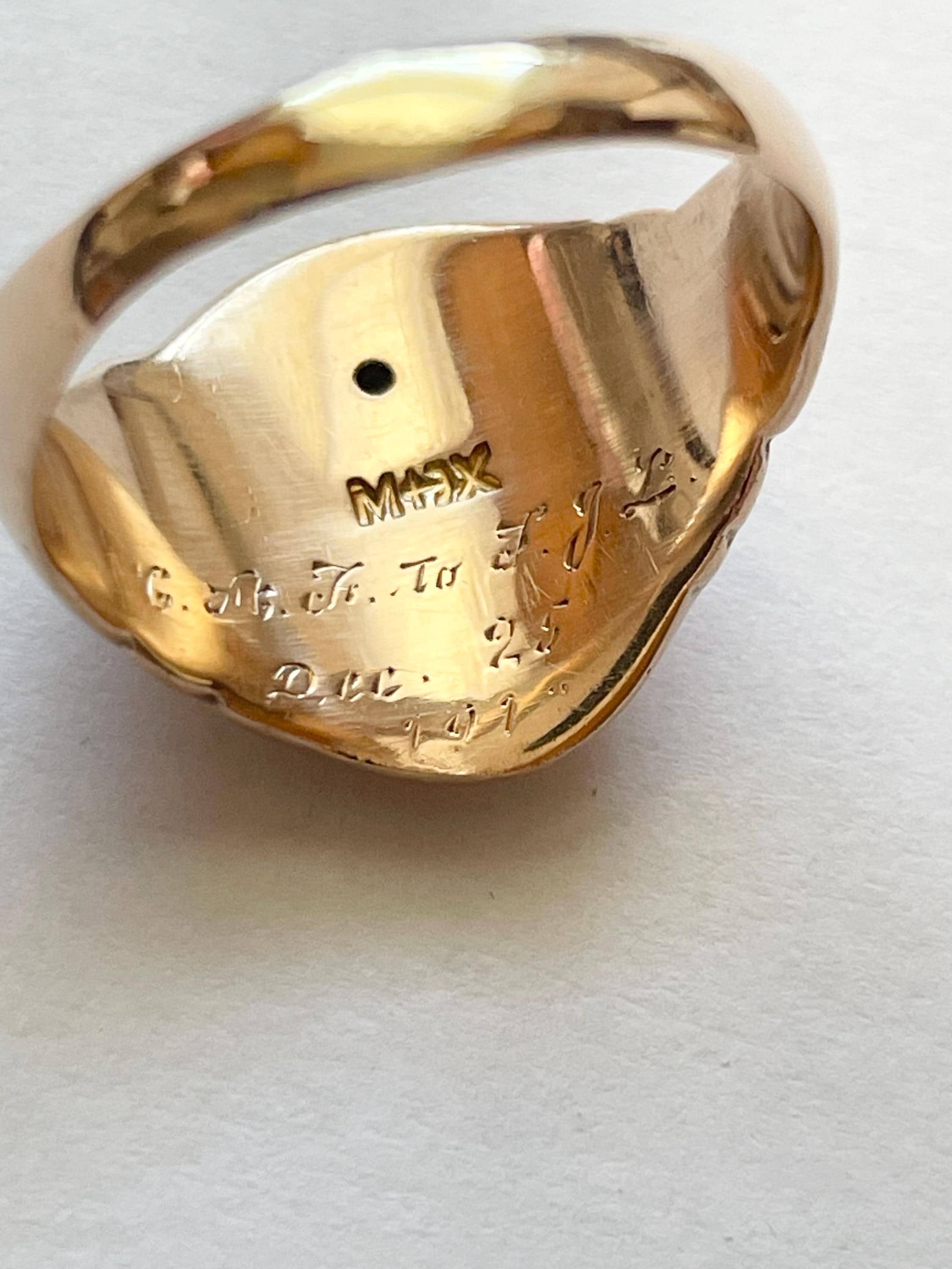 Antique 1910 14k Gold and Diamond Moose Lodge Ring Size 10 - Etsy
