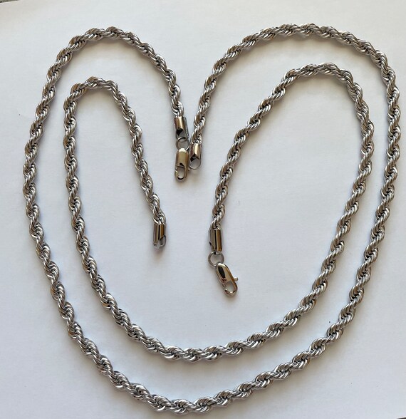 Michael Anthony Signed Stainless Steel Rope Chain… - image 4