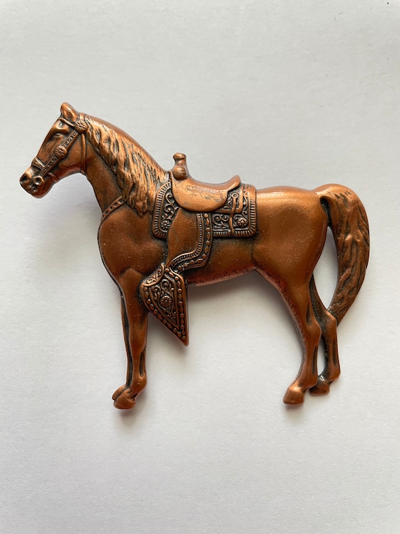 Vintage Copper over Sterling Silver Horse Bolo Ti… - image 1