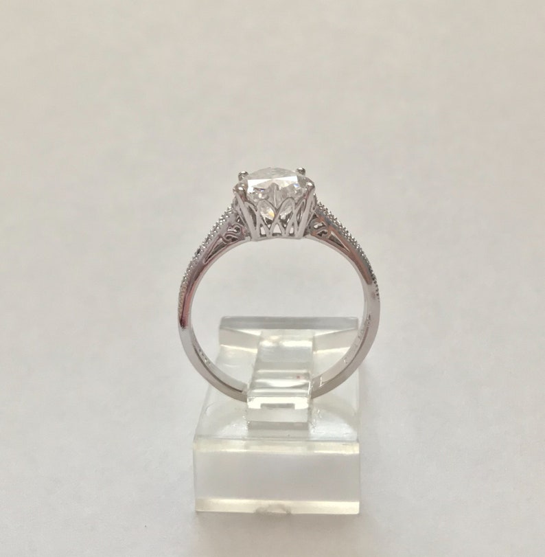 Platinum Clad Epiphany Diamonique Sterling Silver CZ Etsy