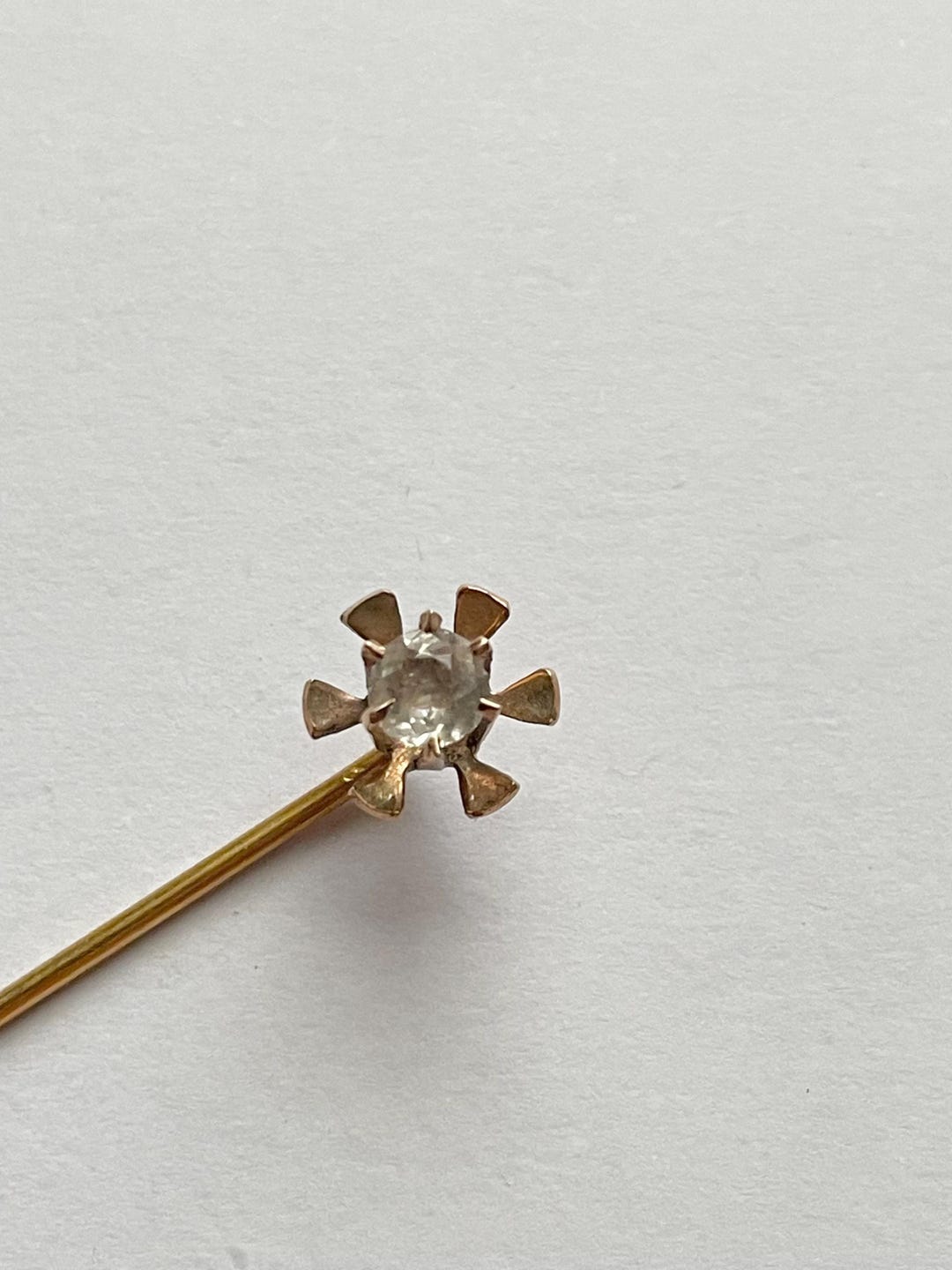 Sorrell Stick Pin Antique 10k Yellow Gold Spinel Stick Pin - Etsy