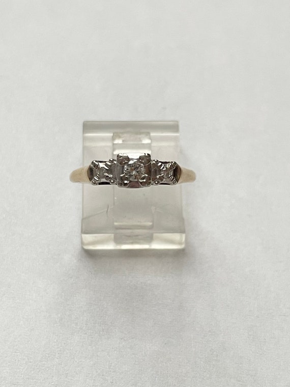 Vintage 1940s 14k Diamond Ring Size 5 1/2