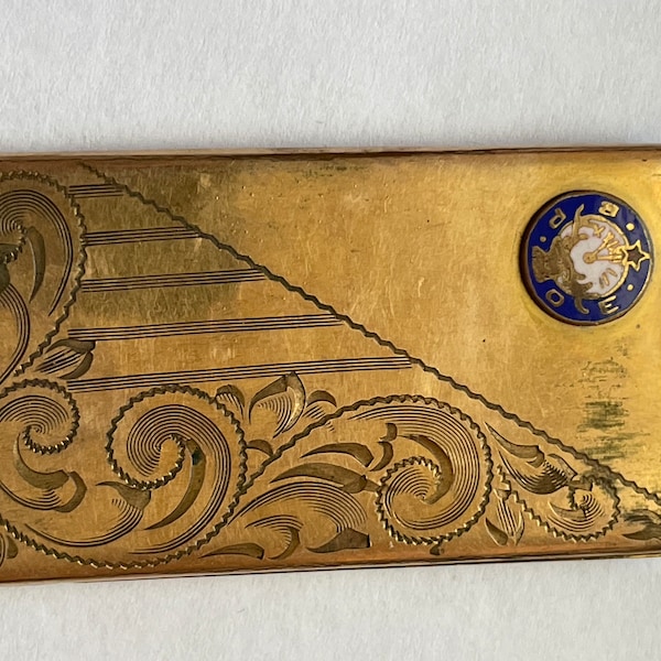 Vintage Gold Filled Elks BPOE Money Membership Holder