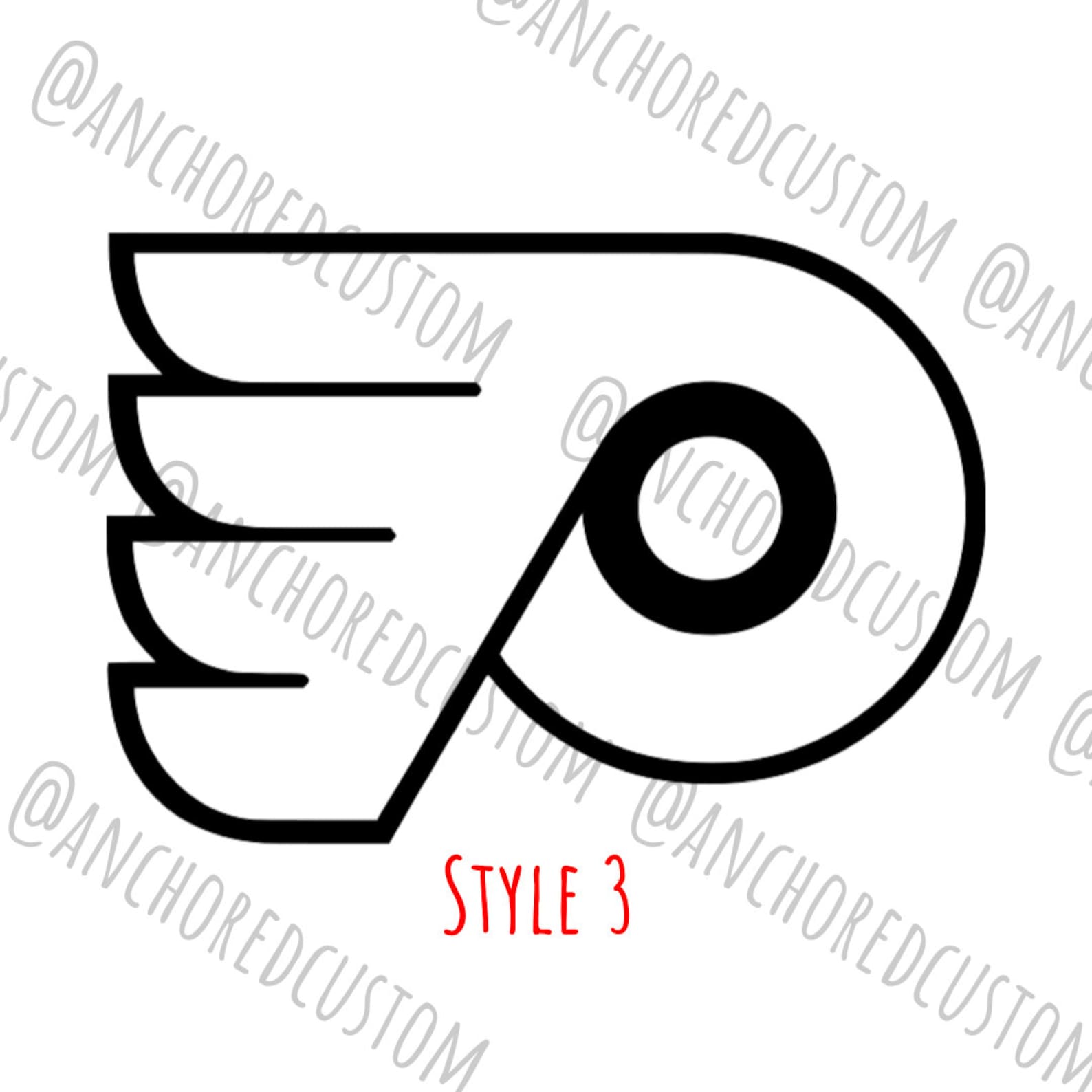 Philadelphia Flyers Logo Decal 6 Styles to Choose From | Etsy