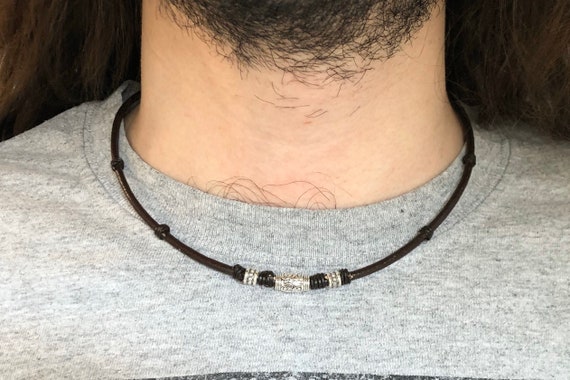 Men Leather Necklace 