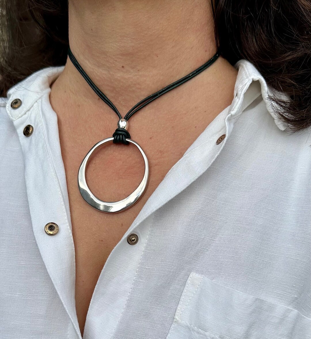 アンヌーク　チョーカーSilkcord x Parts Necklace アンヌーク Silkcord x Parts Necklace - メルカリ