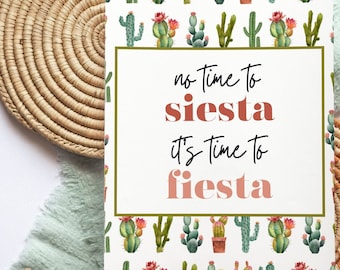 Cactus Fiesta Vrijgezellenfeest Bordpakket – Taco, Margarita Decor (pdf)