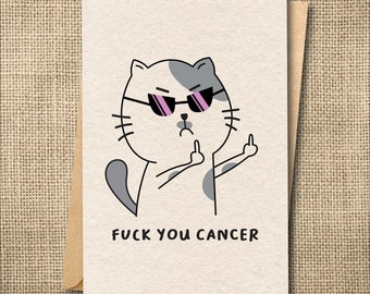 Funny Cancer Card, Cancer Card, Cancer Gifts, Get Well Soon Card, Get Well Soon Gift, Encouragement, Funny Get Well Card, Funny Cancer Gift