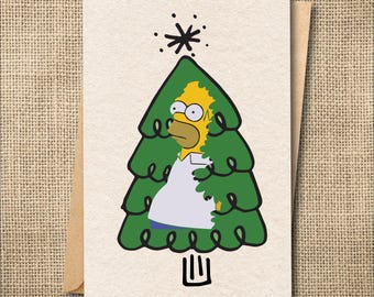 Homer Simpson Meme Greeting Card