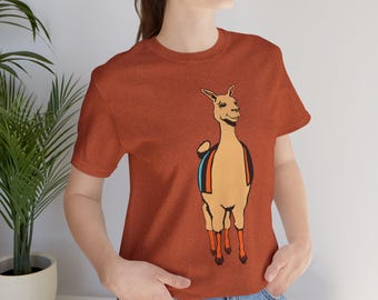 Funny Llama T-Shirt: Snarky Illustrated Graphic Tee