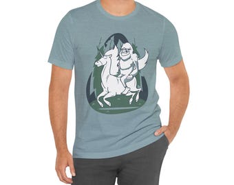 Mythical Creatures T-Shirt: Sasquatch, Unicorn & Alien Adventure