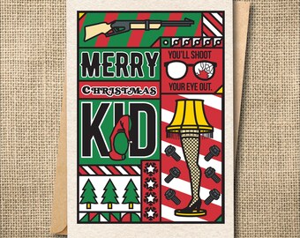 Christmas Story Greeting Card: Movie Holiday Greeting