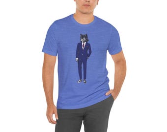 Wilderness Wolf T-Shirt: Moon Mountains Camping Graphic Tee