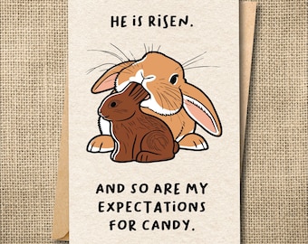 Funny Easter Cards: Rabbit Holiday Greeting