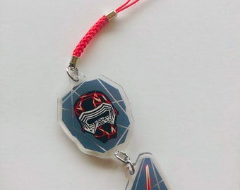 Kylo Ren || 1.5” linked acrylic charms