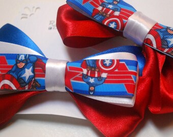 Captain America - Rainbow Inc. Hair Bow