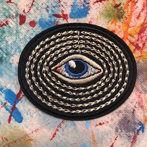 The Mind's Eye Embroidered + Iron On ( or ) Sew On Patch