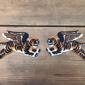 Embroidered + Vintage 1950's Flying Tigers With Wings + Sew On Patch