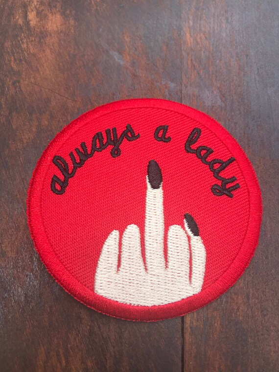 Embroidered + Lady + Woman Power + Badass +  Iron-On or Sew-On Patch