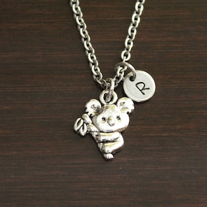 Koala Necklace - Koala Lover - Animal Lover Gift- Koala Gift - Australia Lover Gift - Zoo - Zoology - Koala Jewelry-Zookeeper Necklace-I/B/H