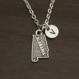 Alabama Necklace - AL Necklace - Alabama Jewelry - AL Jewelry - Alabama Lover-Alabama State-State Necklace-Home Necklace-US State-I/B/H
