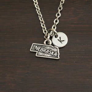 Nebraska Necklace - NE Necklace - Nebraska Jewelry - NE Jewelry - Nebraska Lover-Nebraska State-State Necklace-Home Necklace-US State-I/B/H