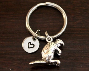 Beaver Key Ring/ Keychain / Zipper Pull - Beaver Gift - Beaver Lover - Beaver Keychain - Beaver Charm - River Animal - Aquarium - I/B/H 3D