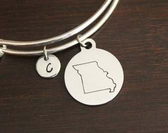 Missouri Bangle - Missouri Jewelry - Missouri Lover - MO Bangle - MO Jewelry - Home - State Bangle - State Jewelry-US State Bangle -I/B/H