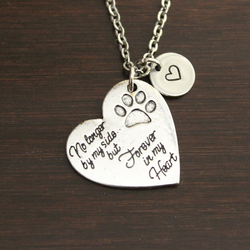 Loss Of Pet Dog Pet Memorial Bracelet - No Longer By My Side But Forever In My Heart | Loss Of Dog Cat Remembrance Jewelry Stainless Steel Pet Memorial Bracelet - Foto 8