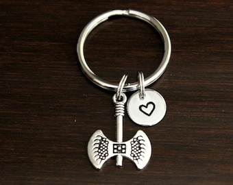 Ax Key Ring/ Keychain / Zipper Pull - Battle Ax - Viking