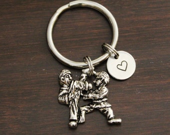 Karate Key Ring/ Keychain / Zipper Pull - Sports Gift - Karate Keychain -  Karate Gift - Martial Arts Keychain - TaeKwanDo Keychain - I/B/H