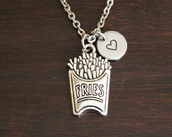 French Fries Necklace - French Fries Jewelry - French Fries Lover - Fast Food Lover - Fast Food Necklace - Chef Necklace-Chef Jewelry-I/B/H