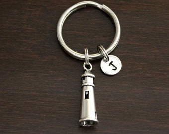 Lighthouse Keyring Quality Pewter Key-Chain