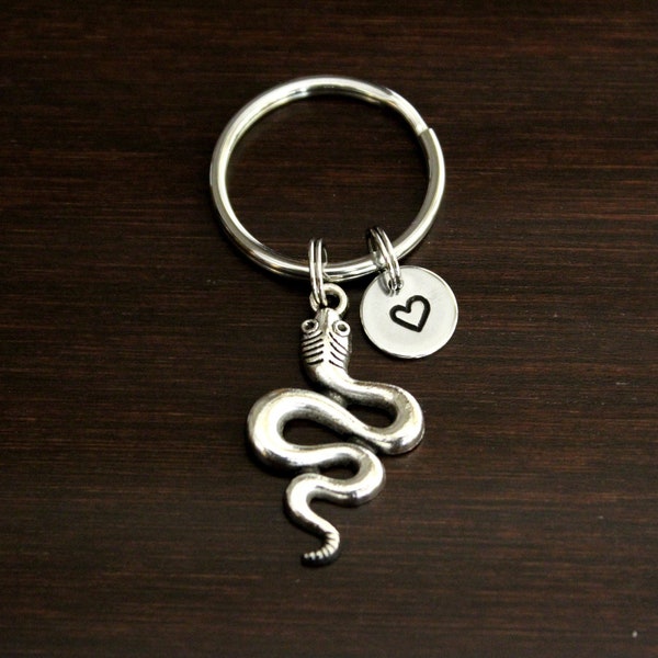 Snake Key Ring/ Keychain / Zipper Pull - Snake Lover - Reptile - Serpent - Snake Charmer - Slither - Ophidian - Asp - Adder - I/B/H