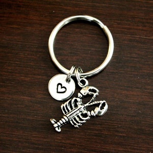 Lobster Key Ring/ Keychain / Zipper Pull - Lobster Gift - Lobster Lover Gift - Maine Keychain - Beach Lover - Fun Lobster Charm - I/B/H