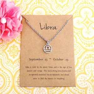 Libra Necklace Dainty - Libra Jewelry - Libra Gift - Star Sign - Zodiac Necklace - Zodiac Jewelry - Astrological Sign-Constellation Jewelry