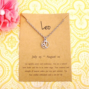 Leo Necklace Dainty - Leo Jewelry - Leo Gift - Star Sign - Zodiac Necklace - Zodiac Jewelry - Astrological Sign - Constellation Jewelry