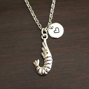 Shrimp Necklace - Shrimp Jewelry - Seafood Lover - Crayfish Necklace - Crawdad Necklace - Fisherman - Fishing Lover - Prawn  Gift - I/B/H